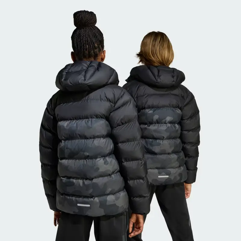 Piumino sintetico con stampa allover per bambini e bambine Black miniatura 2