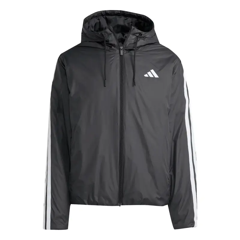 Piumino termico con cappuccio adidas Essentials Climawarm 3 stripes
