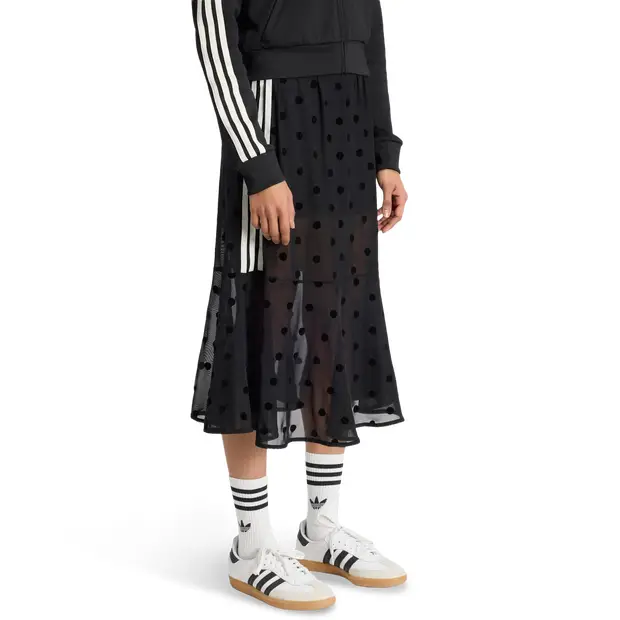 Polka Dots Donna - Gonne Nero - Mesh Black