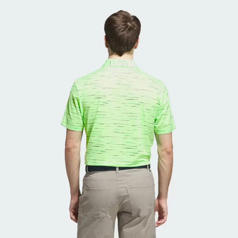 Polo a Rete Ultimate365 con Stampa Glimmer Lime Burst miniatura 2