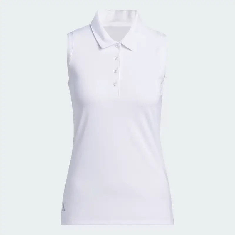 Polo Ultimate365 Solid Sleeveless White miniatura 4