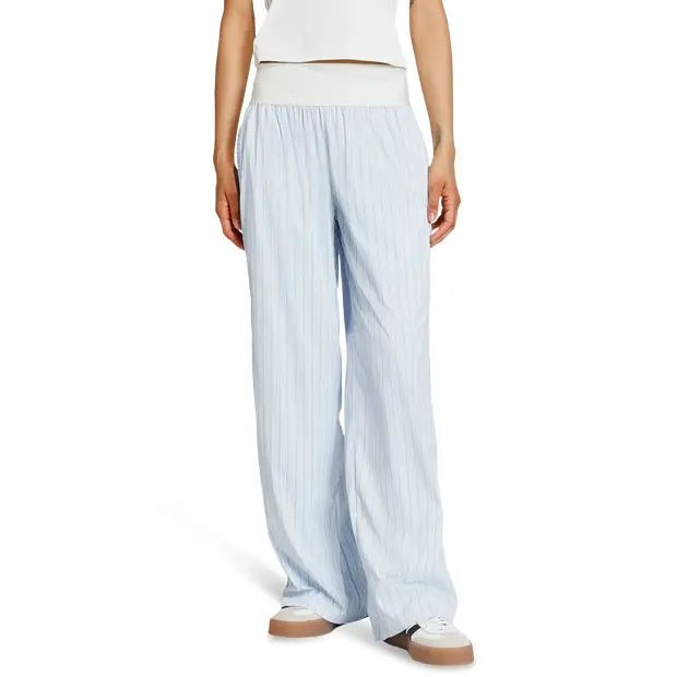 Poplin Trousers Donna - Pantaloni Blu Blue