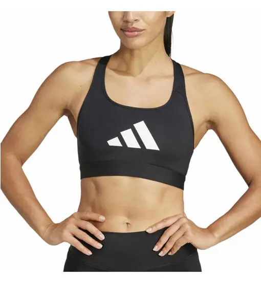 Powerreact Big Logo Graphic W - reggiseno sportivo basso sostegno - donna Black