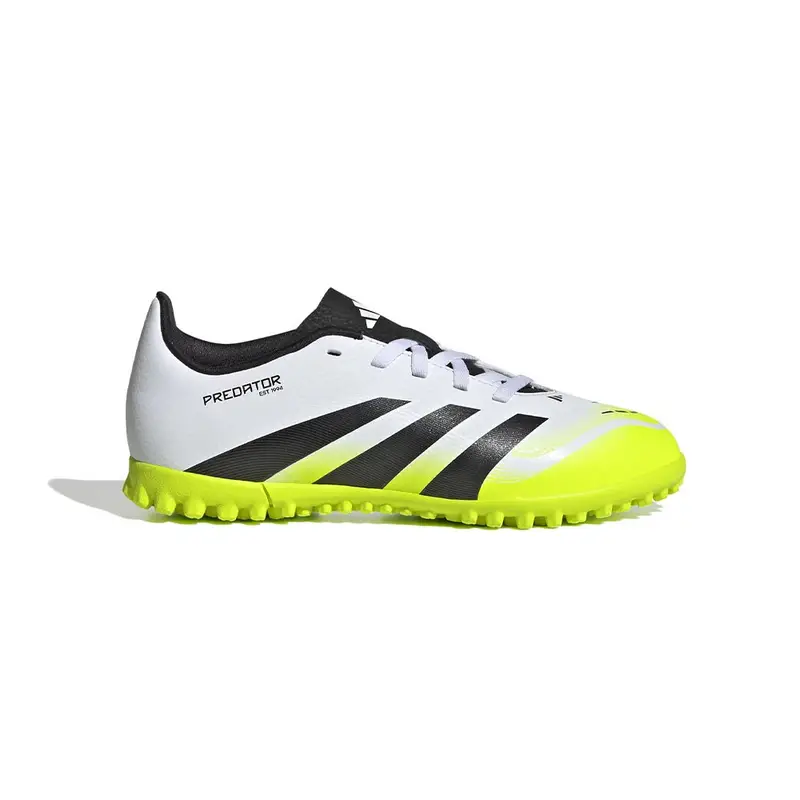Predator Club Tf Bianco Nero Lime - Scarpe Da Calcio Bambino EUR 36 2/3 / UK 4