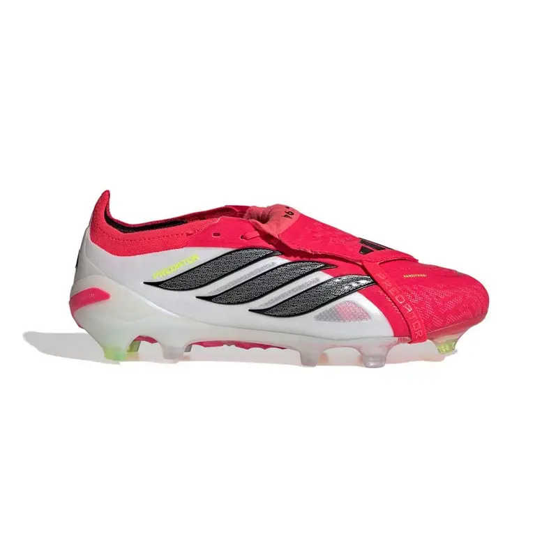 Predator Elite Ft Fg Rosso Nero Bianco - Scarpe Da Calcio Uomo EUR 40 2/3 / UK 7