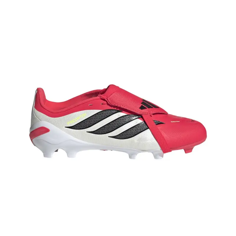 Predator League Ft Fg Rosso Nero Bianco - Scarpe Da Calcio Bambino EUR 38 2/3 / UK 5,5