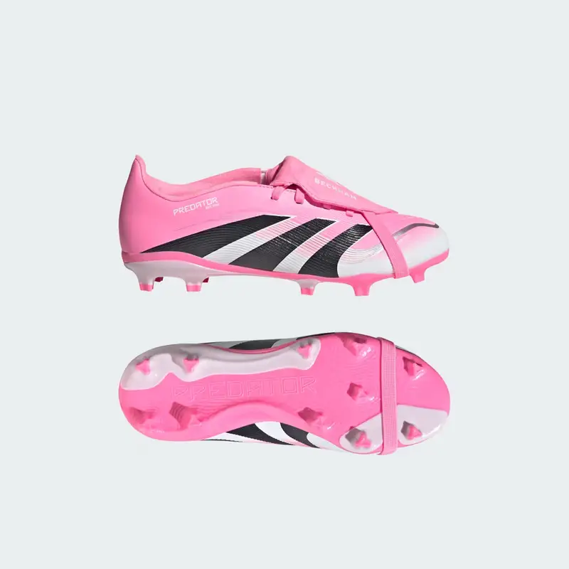 PREDATOR LEAGUE Stivali da Calcio per Bambini con Linguetta Ripiegata Firm Ground/Multi Ground Beckham Beam Pink