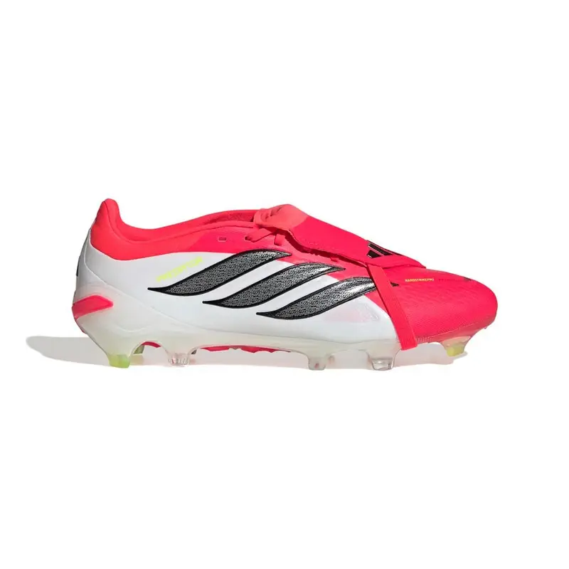Predator Pro Ft Fg Rosso Nero Bianco - Scarpe Da Calcio Uomo EUR 44 2/3 / UK 10