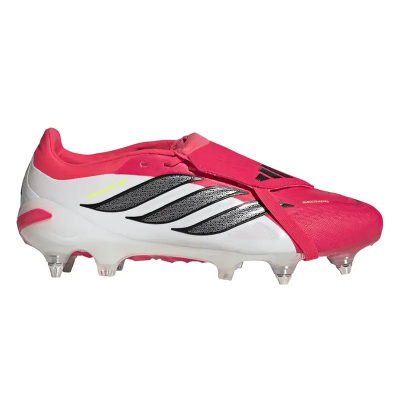 Predator Pro Ft Sg Rosso Nero Bianco - Scarpe Da Calcio Uomo EUR 46 / UK 11