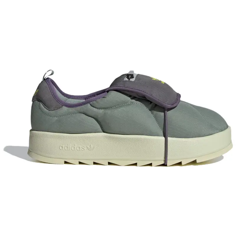 Adidas Puffylette Sneakers Unisex Argento e Verde miniatura 2