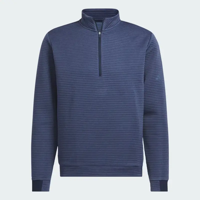 Pullover testurizzato con zip da Â¼ Ultimate365 DWR Collegiate Navy miniatura 4