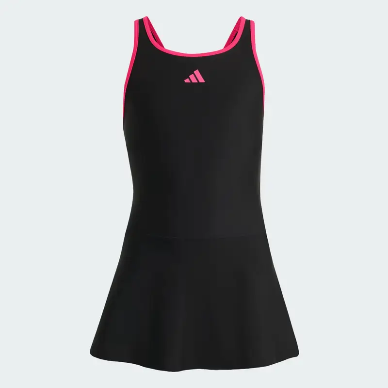 RACER BACK SWIM DRESS KIDS Black