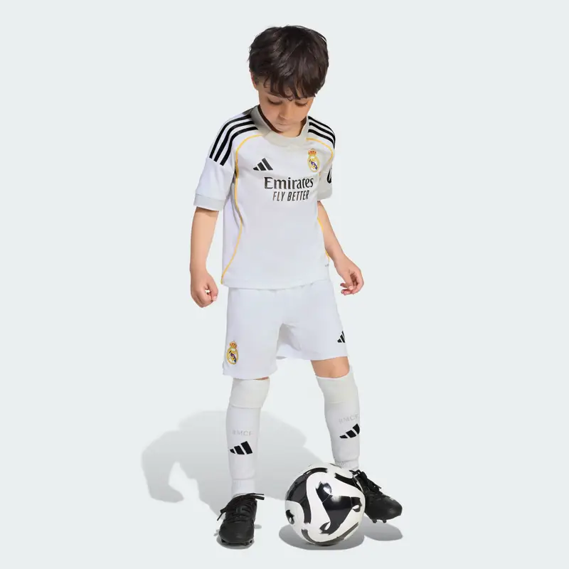 Real Madrid 25/26 Home Mini Kit Bambini White miniatura 3