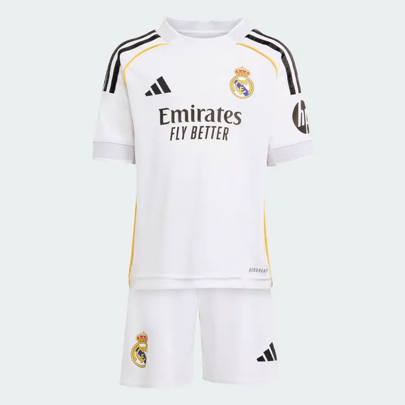 Real Madrid 25/26 Home Mini Kit Bambini White miniatura 4