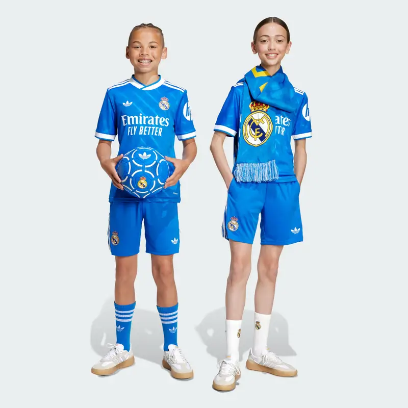 Real Madrid 25/26 Terza Divisa Bambini e Bambine Blue Bird