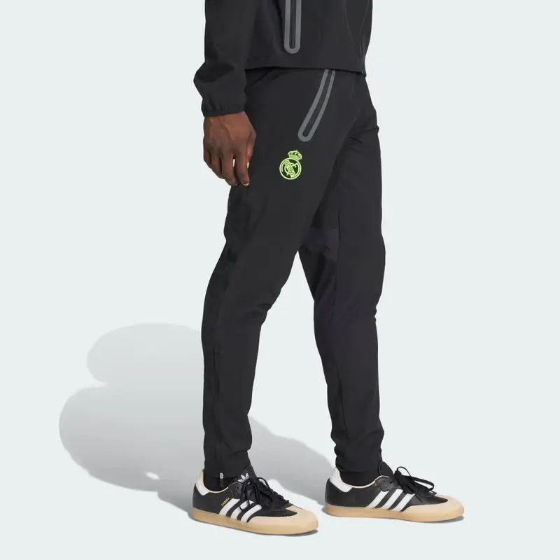 Real Madrid Pantaloni da viaggio Tiro 25 Pro Vis Tech Black miniatura 3