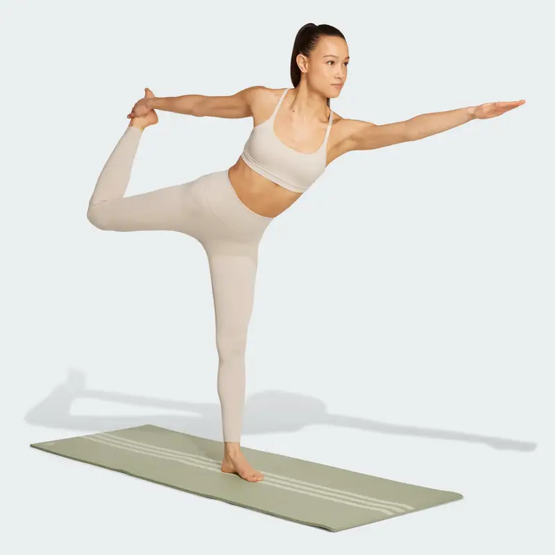 Reggiseno adidas All Me a supporto leggero Beige miniatura 3