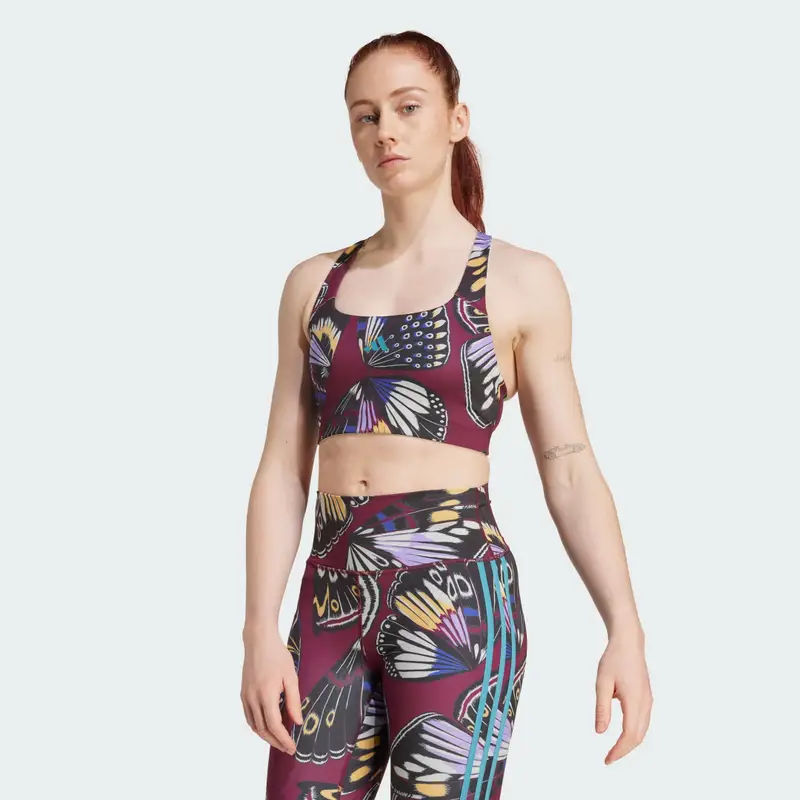 Reggiseno adidas X Farm Medium Support Black