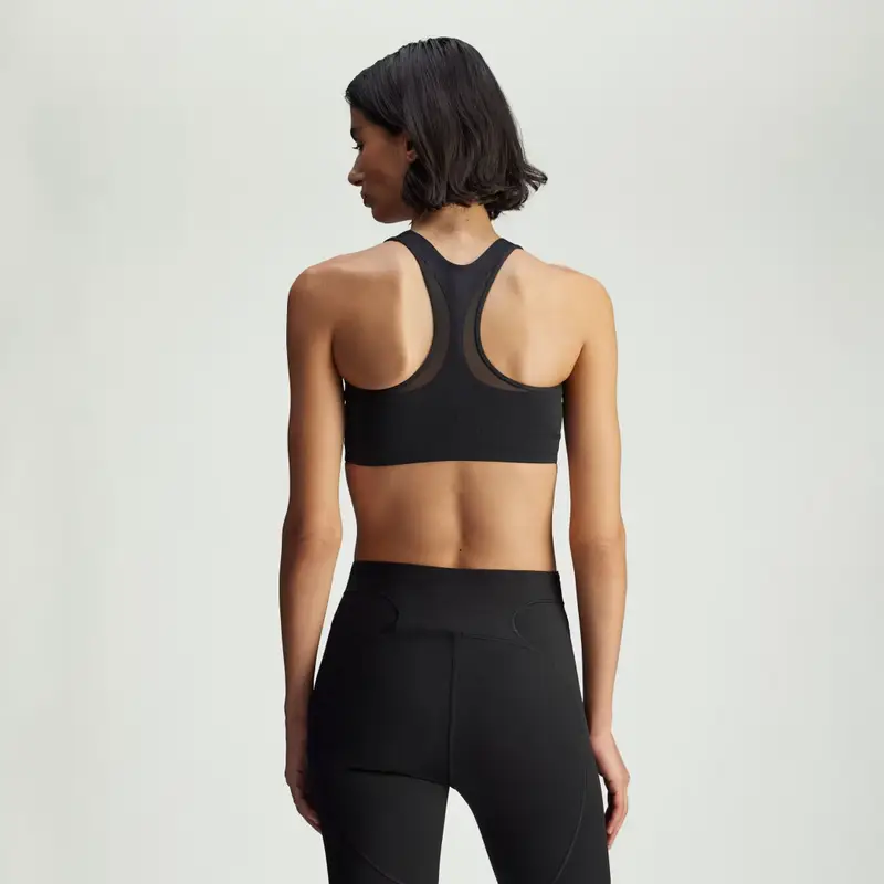 Reggiseno da allenamento adidas By Stella McCartney Power Impact Sostegno Medio Black miniatura 2