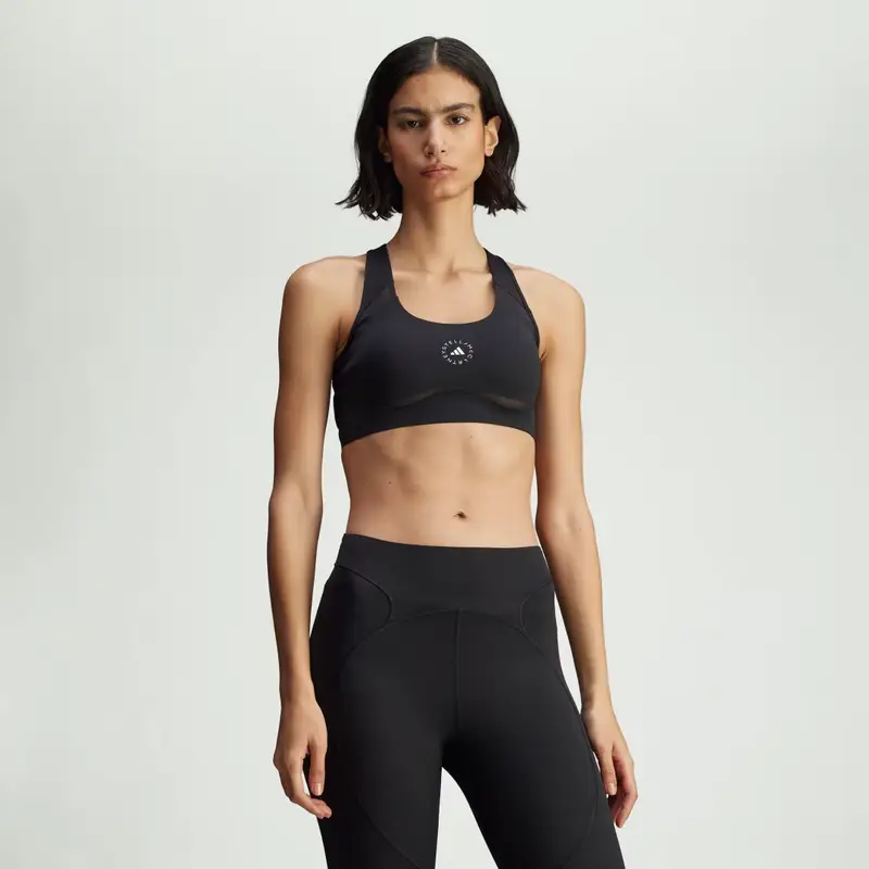 Reggiseno da allenamento adidas By Stella McCartney Power Impact Sostegno Medio Black