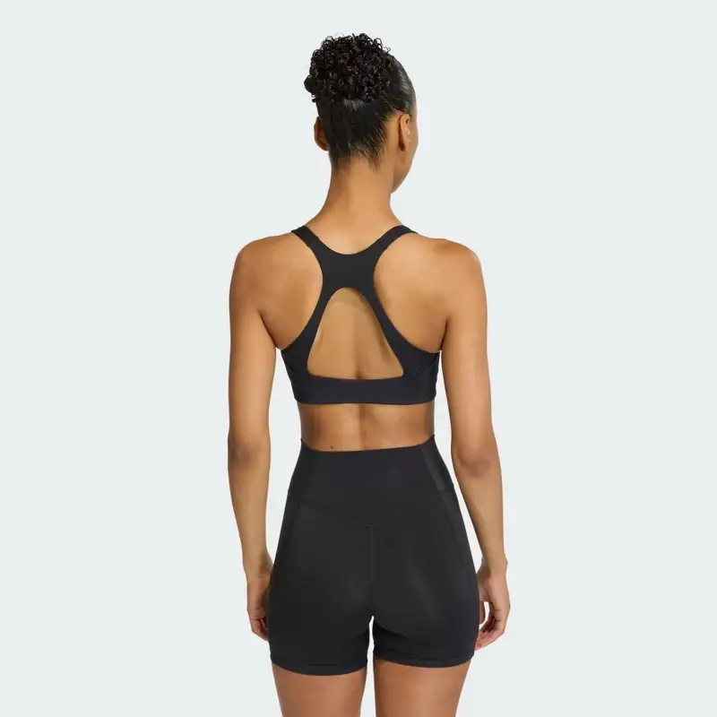 Reggiseno Optime Workout Medium Support Black miniatura 2
