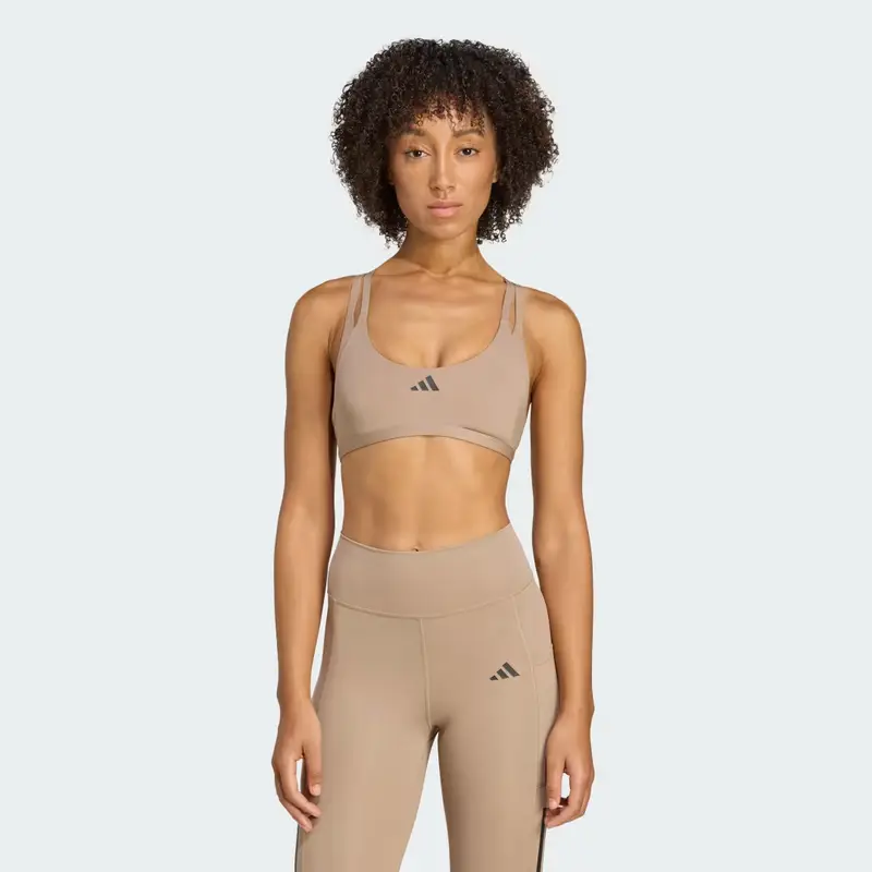 Reggiseno per allenamento leggero Aeroimpact Luxe Chalky Brown