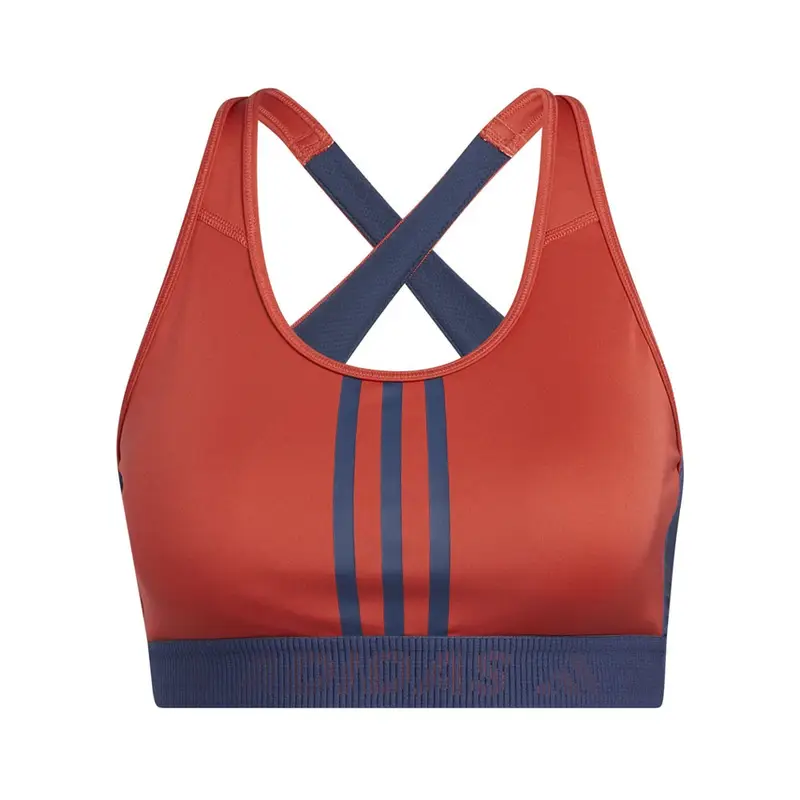 reggiseno sportivo 3stripes rosso donna XS