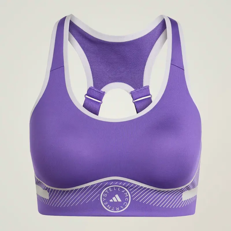 Reggiseno sportivo adidas by Stella McCartney TruePace High Support Alpine Violet miniatura 4