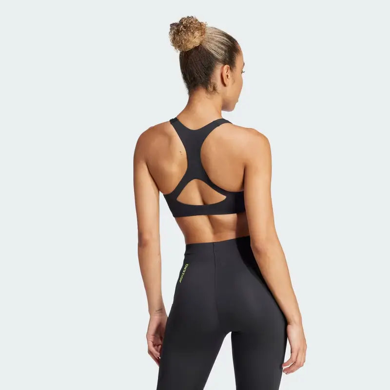 Reggiseno sportivo adizero Run Medium Support Black miniatura 2