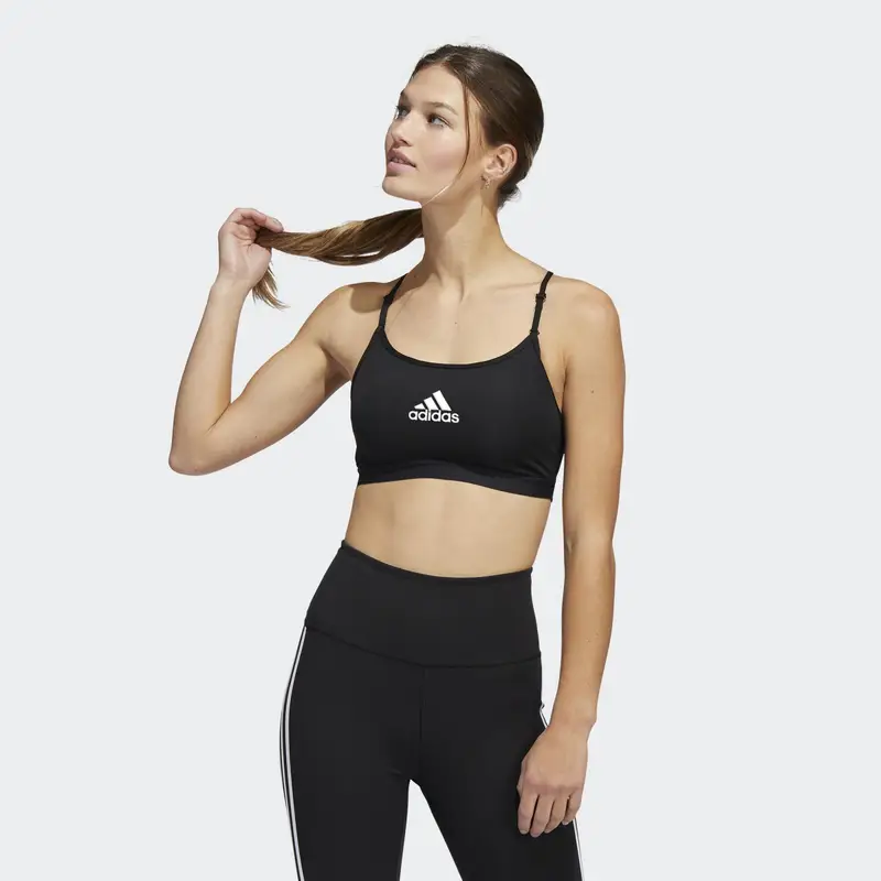 Reggiseno sportivo Aeroreact Training Light-Support | Adidas Nero