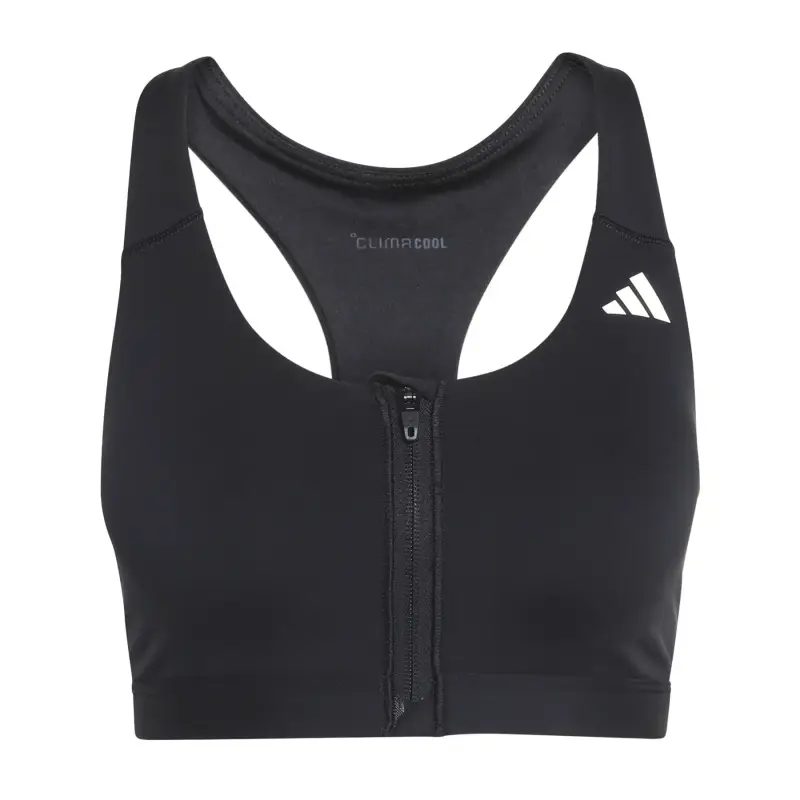 Reggiseno sportivo con zip adidas Optime Essentials