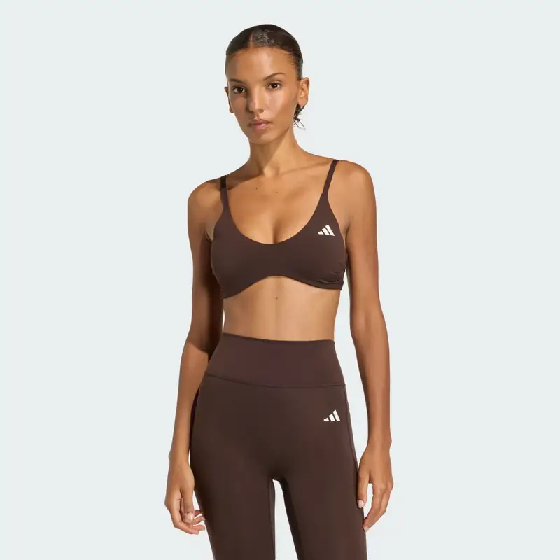 Reggiseno Sportivo Optime Essentials Workout Supporto Leggero Aurora Coffee Met