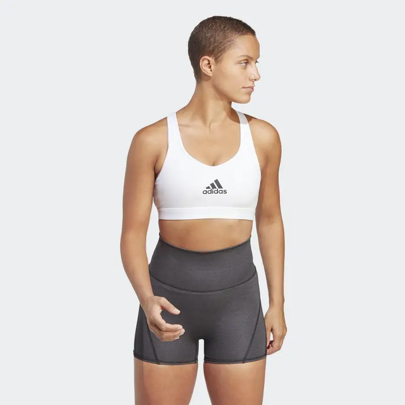 Reggiseno sportivo PowerReact Train Medium-Support | Adidas Bianco