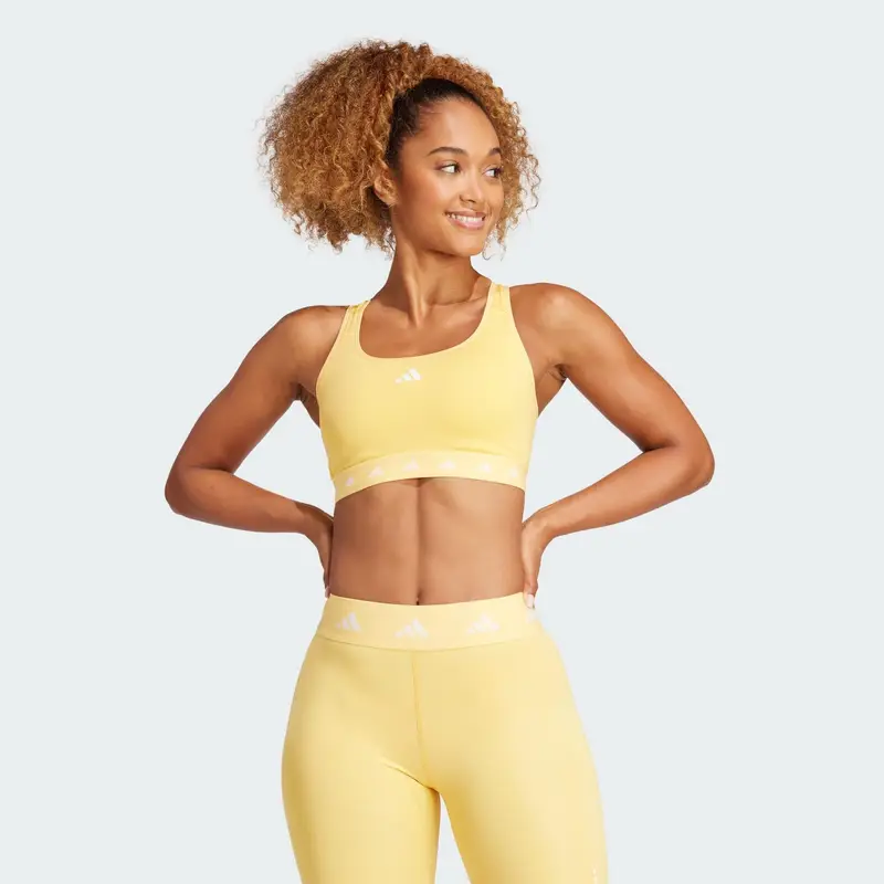 Reggiseno sportivo Powerreact Training Medium-Support Techfit | Adidas Giallo