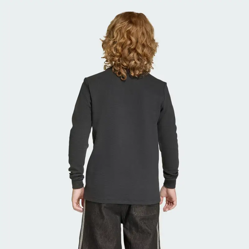 REGULAR WAFFLE MANICA LUNGA Black miniatura 2