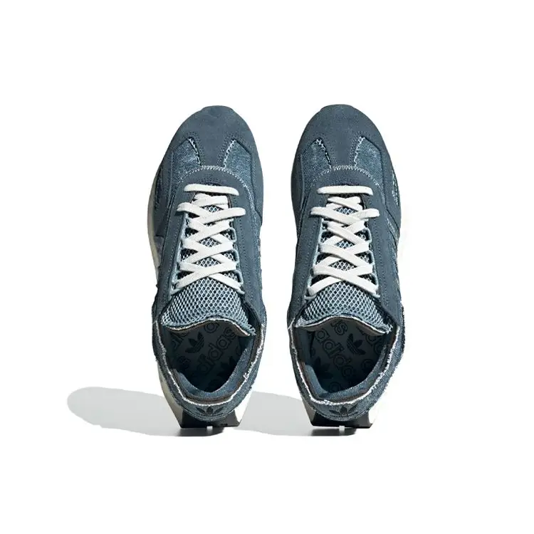 Retropy E5 Tela Pelle Sintetica Camoscio Classiche Comode Antiscivolo Resistenti Scarpe Lifestyle Basse Unisex Blu FZ6560 36⅔ miniatura 4