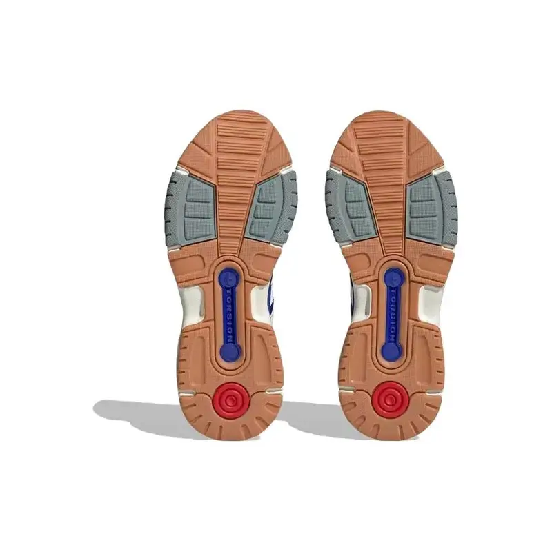 Retropy F90 Blu Lucido Scarlatto Sneakers Unisex Blu Semi-Lucido Bianco Sporco Scarlatto Migliore HP6376 42 miniatura 2