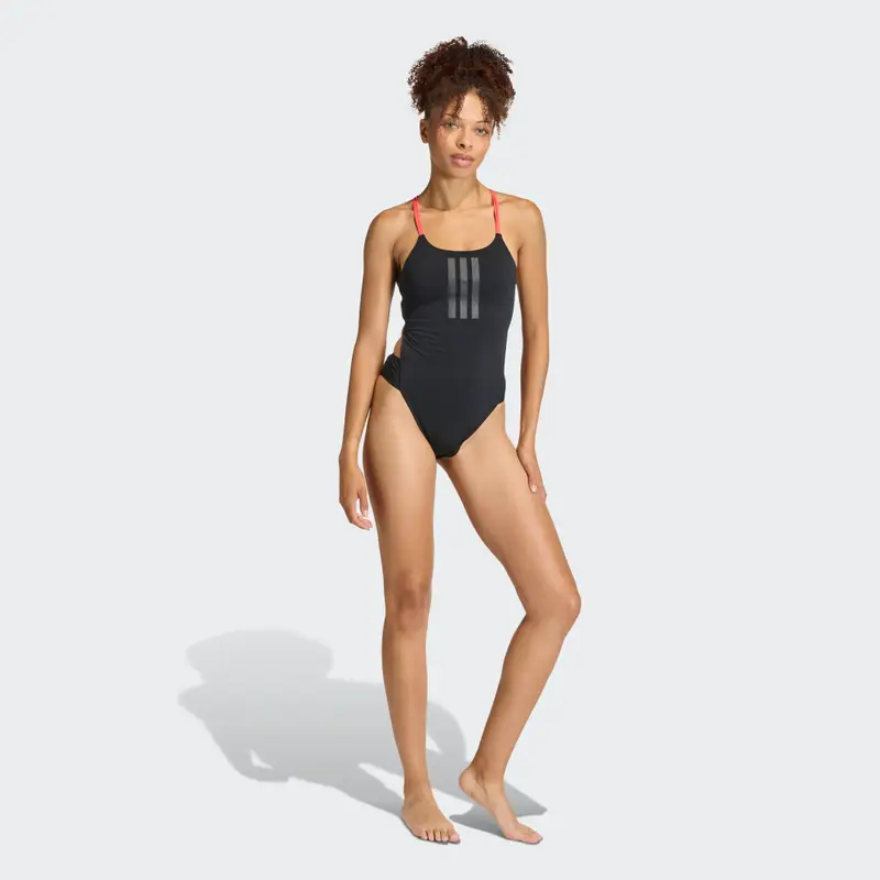 RIPSTREAM 3 Stripes TIE BACK SWIMSUIT Black miniatura 3