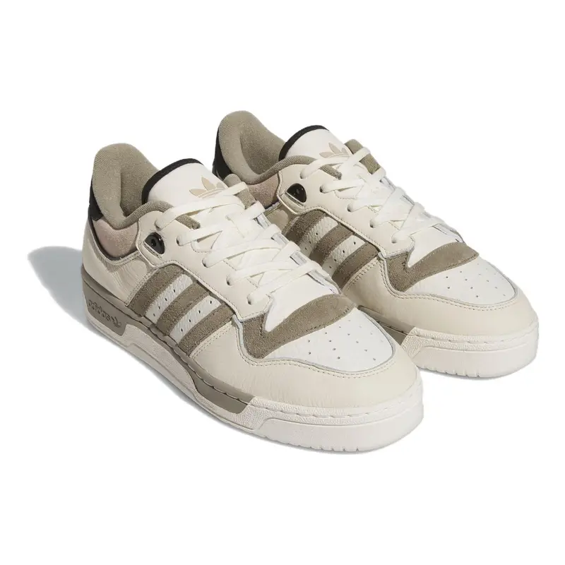 Rivalry 86 Low Bianco Sporco Beige Meraviglia Sneakers Unisex Panna Nero Core IE7171 41⅓ miniatura 4
