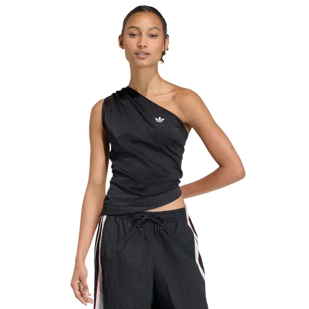 Rouched One Shoulder Top Donna - Magliette Nero - Mesh Black