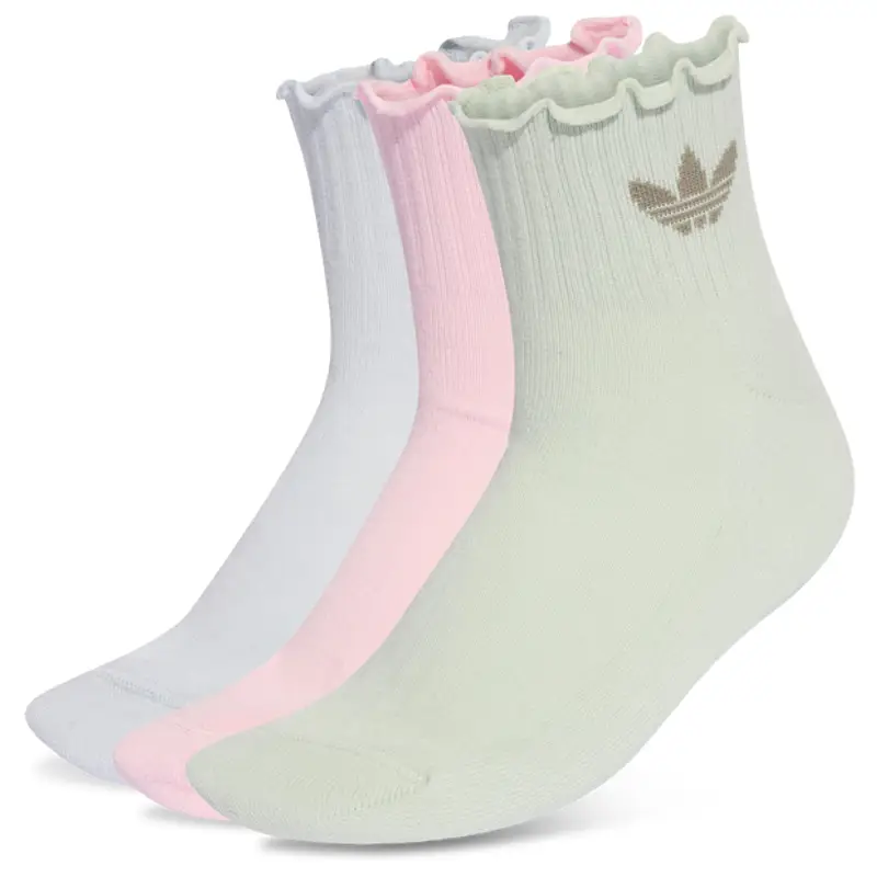 Ruffle Socks 3 Pairs unisex Calze - Rosa - Poliestere - Foot Locker Pink