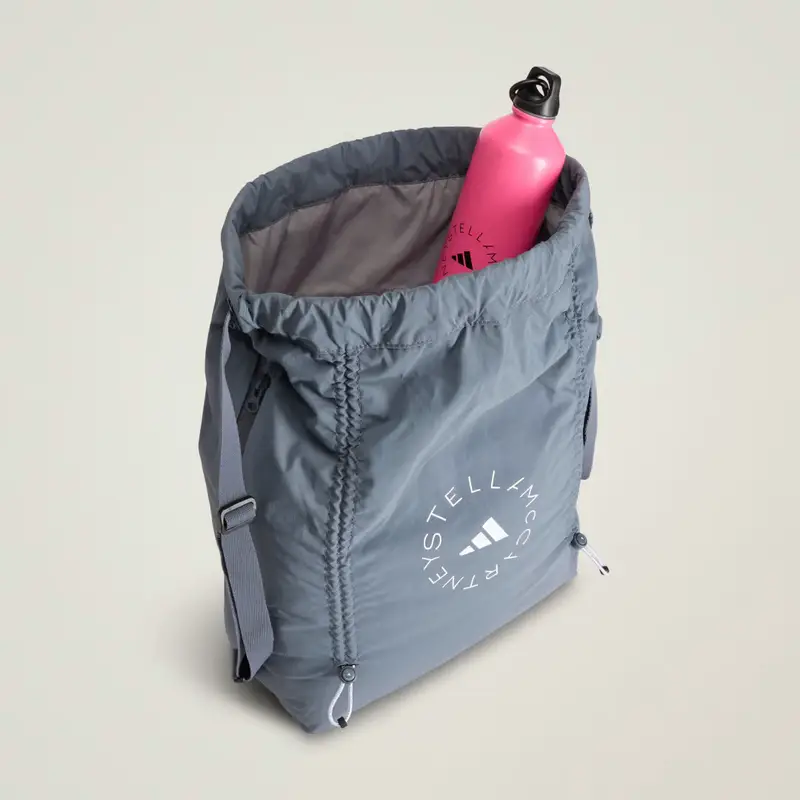 Sacca da palestra adidas by Stella McCartney Onix miniatura 4