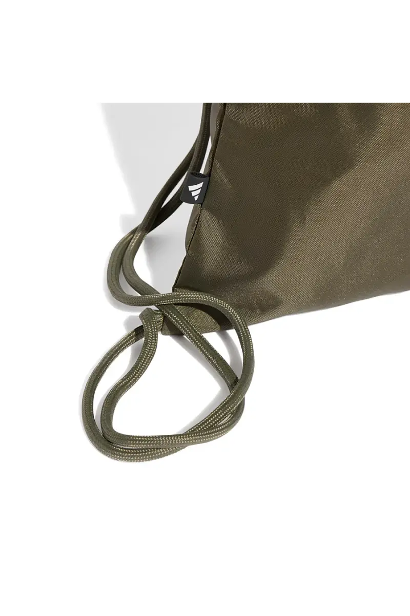 Sacca verde con logo frontale Adidas Linear Gymsack [OLIVA] miniatura 2