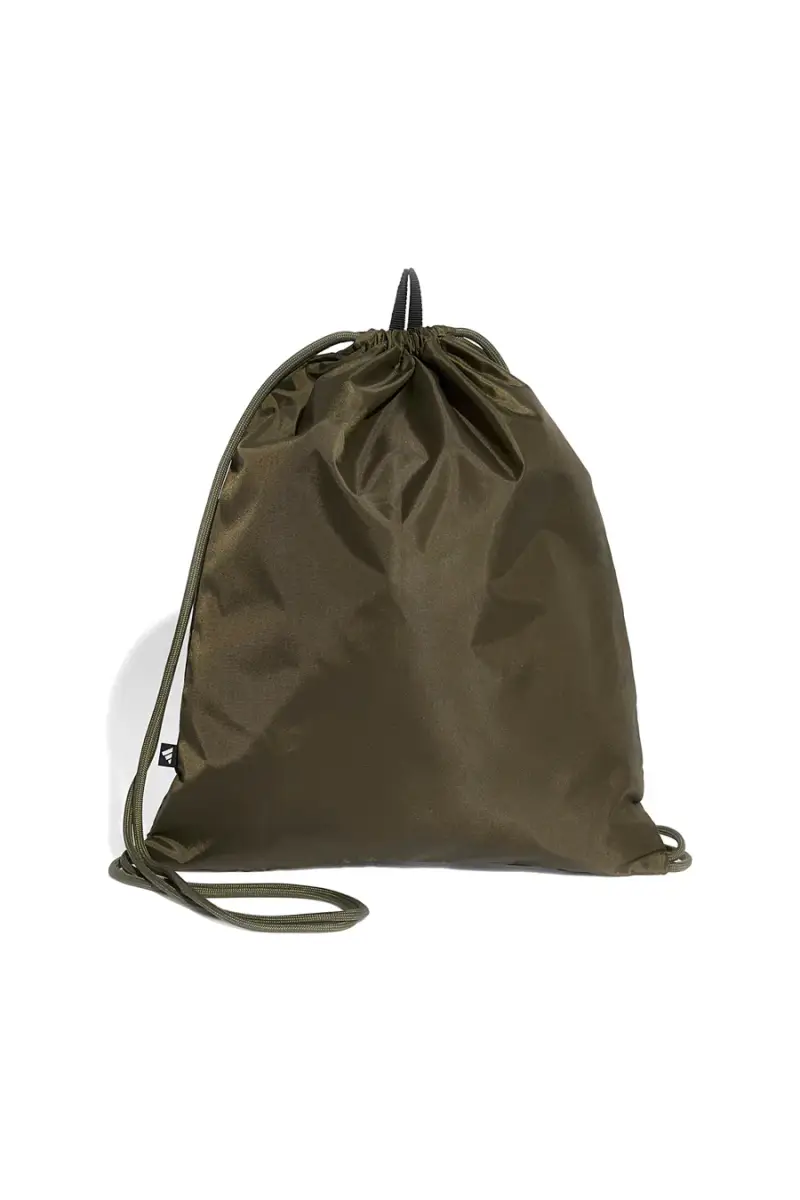 Sacca verde con logo frontale Adidas Linear Gymsack [OLIVA] miniatura 3