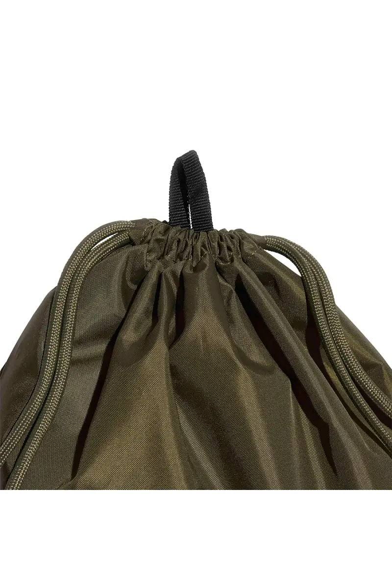 Sacca verde con logo frontale Adidas Linear Gymsack [OLIVA] miniatura 4