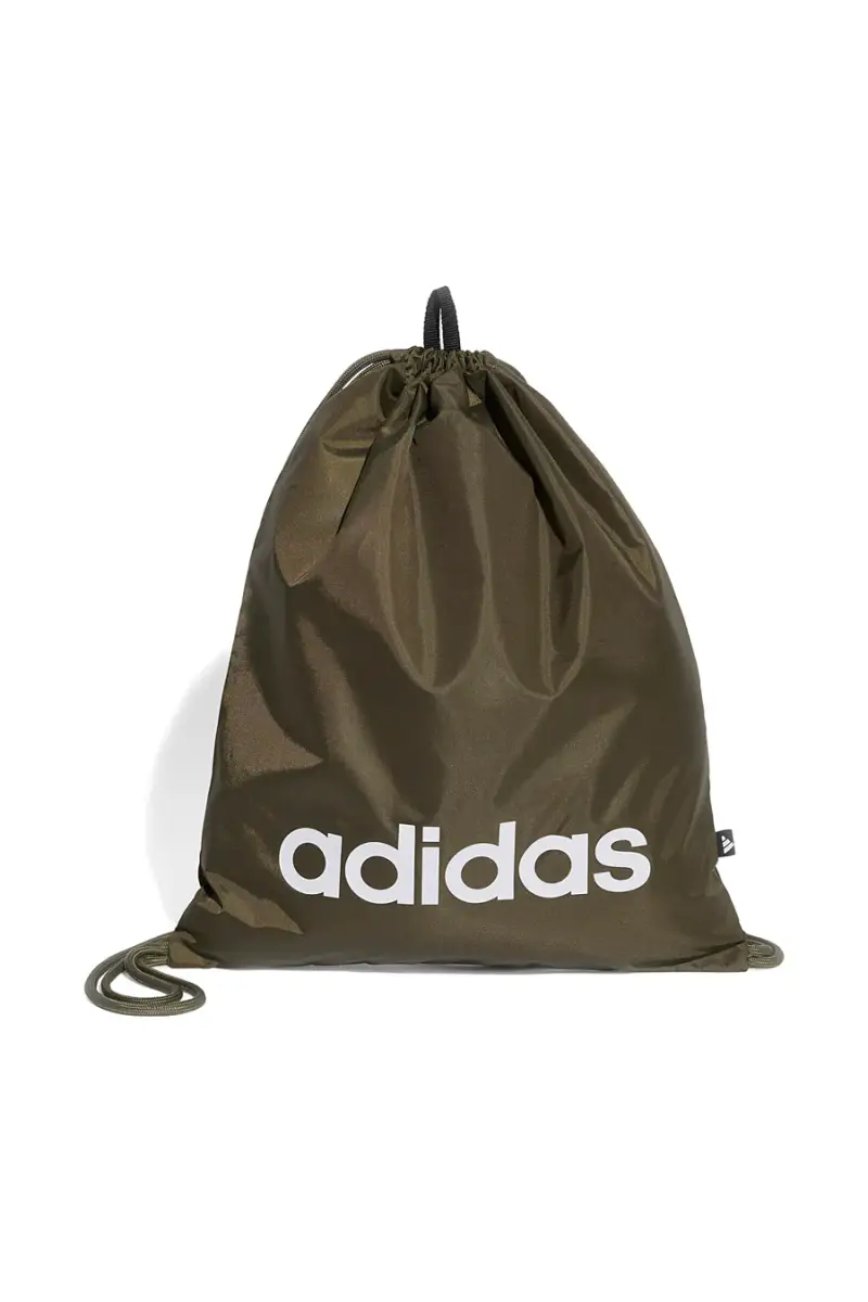 Sacca verde con logo frontale Adidas Linear Gymsack [OLIVA]
