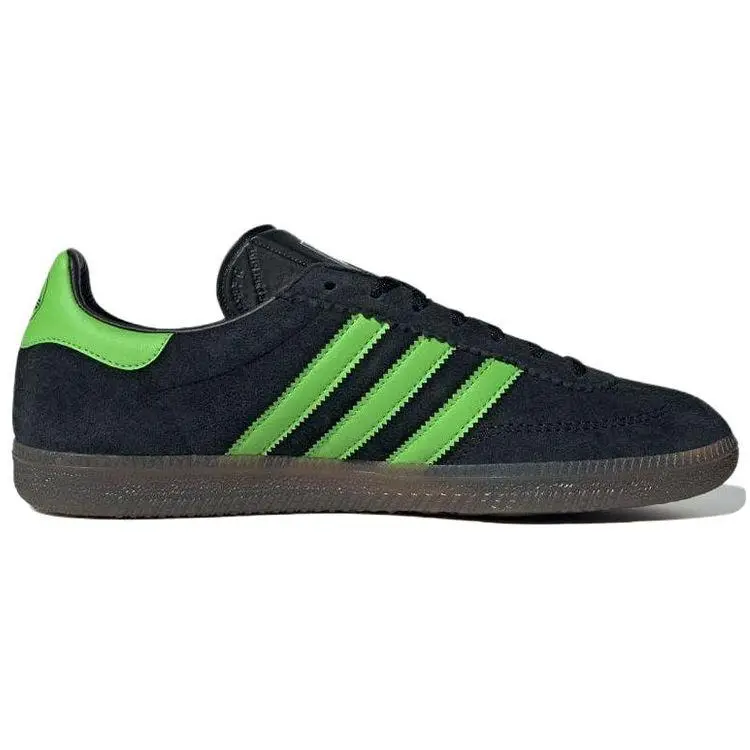 Adidas Samba Deco Spezial Sneakers Unisex Nero e Lime in Gomma miniatura 2