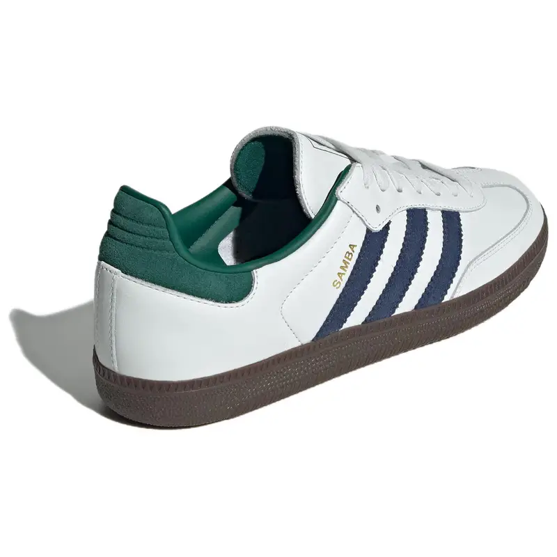 Samba OG Bianco Blu Navy Verde Collegiale Sneakers Unisex Core-Black Bianco Nuvola IH4882 40⅔ miniatura 3