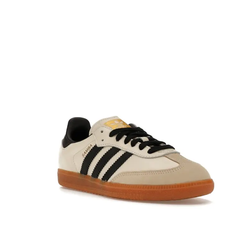Adidas Samba OG Sneakers da Donna Bianco Panna Sabbia Strata e Nero miniatura 5