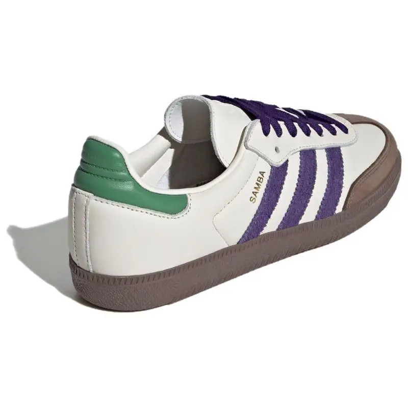 Samba OG Bianco Sporco Viola Core Verde Marrone Sneakers da Donna ID8349 37⅓ miniatura 3